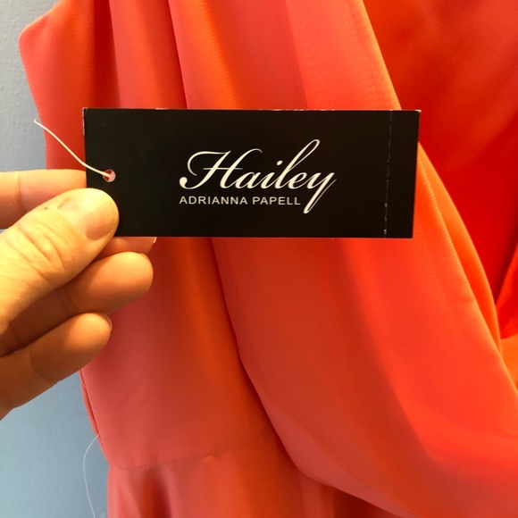 Gorgeous Grecian style coral dress - Picture 3 of 8